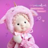 Кукла Minimalini Аврора в шапочке «Единорог»