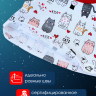 Футболка "Котейки" и клетчатые штаны для кота Басика 30 см