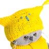 Кот Басик BABY в шапке-сова и шарфе