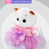Атласное платье для Басика девочки 20 см и кошечки Ли-Ли Baby