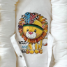 Игрушечная люлька-переноска "Львенок" с одеялом и подушкой, малая