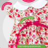 Песочник с цветочным принтом для Басика девочки 20 см и кошечки Ли-Ли Baby