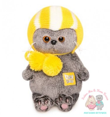 Кот Басик BABY в спортивной шапке