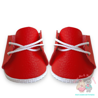 Игрушечные ботиночки для кота Басика, красные