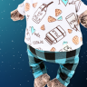 Пижама "Milk & Cookie" для кота Басика 25 см и Ли-Ли 27 см
