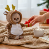 Кигуруми плюшевый оленёнок для кота Басика 20 см и Ли-Ли Baby, кофе с молоком