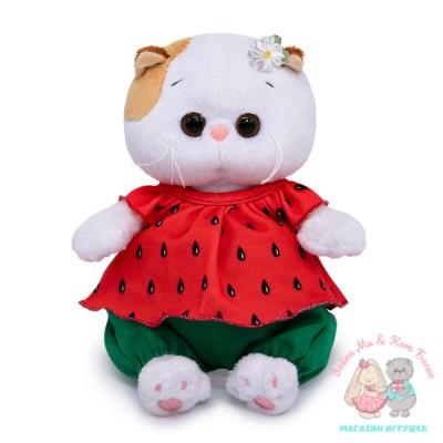 Кошечка Ли-Ли Baby в костюмчике "Клубничка"