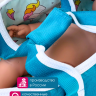 Игрушечная вельветовая переноска с единорогами, большая